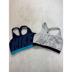 Two‎ Nike Dri Fit Sports Bra Light Support Gym Workout Athletic XL